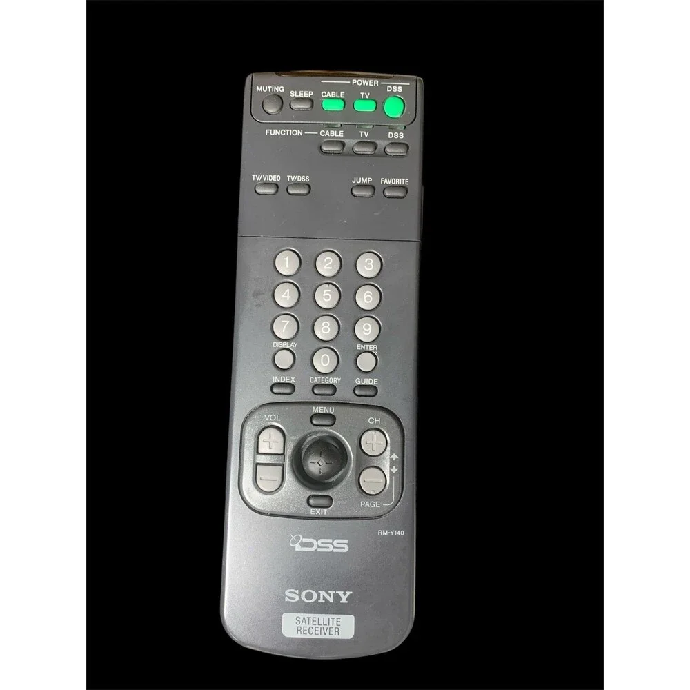DSS SONY RM-Y140 Satellite Receiver Remote Control - Tested, Works!